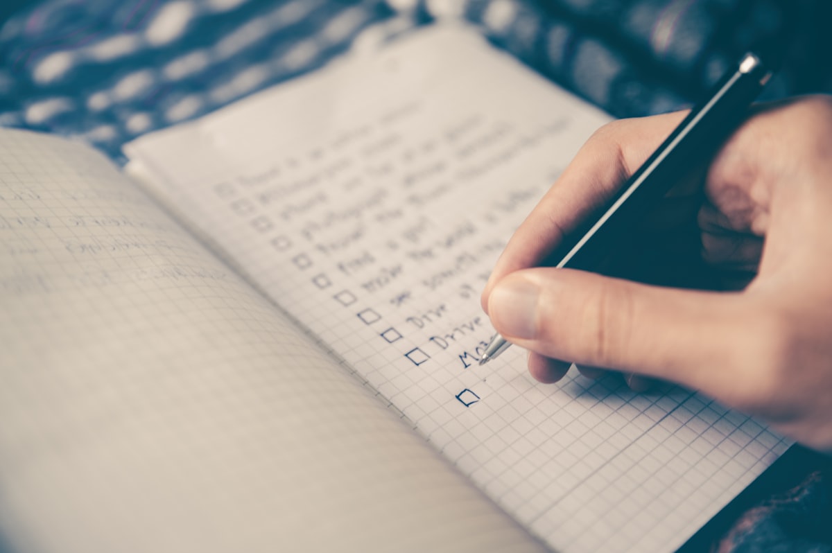 Job search checklist