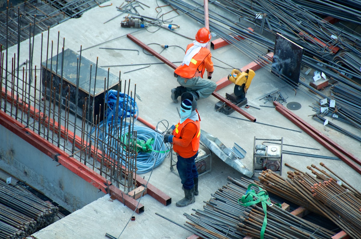 Electrician working on a job site — skilled trades jobs in the USA